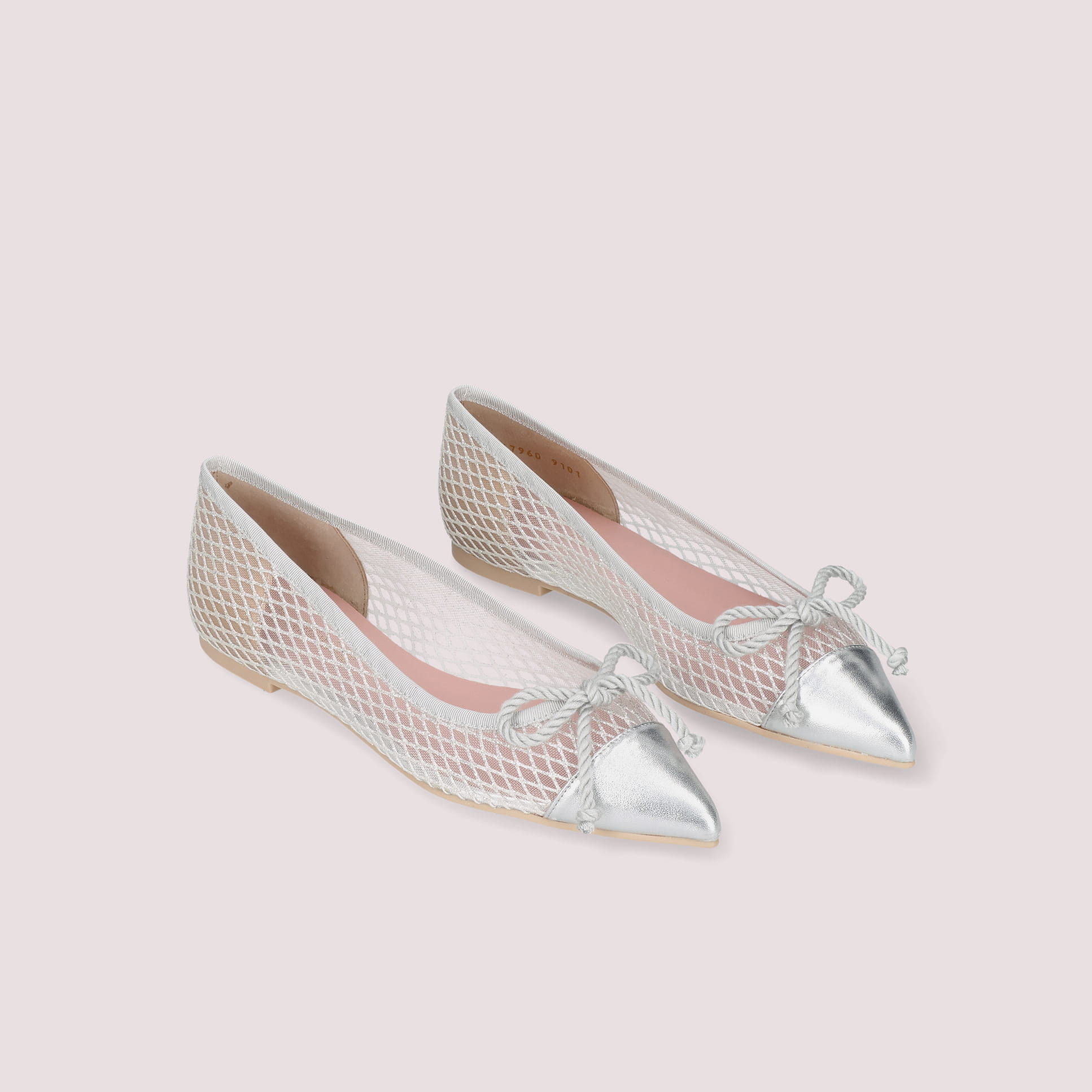 ELLA cap-toe tulle PLATA-PLATA