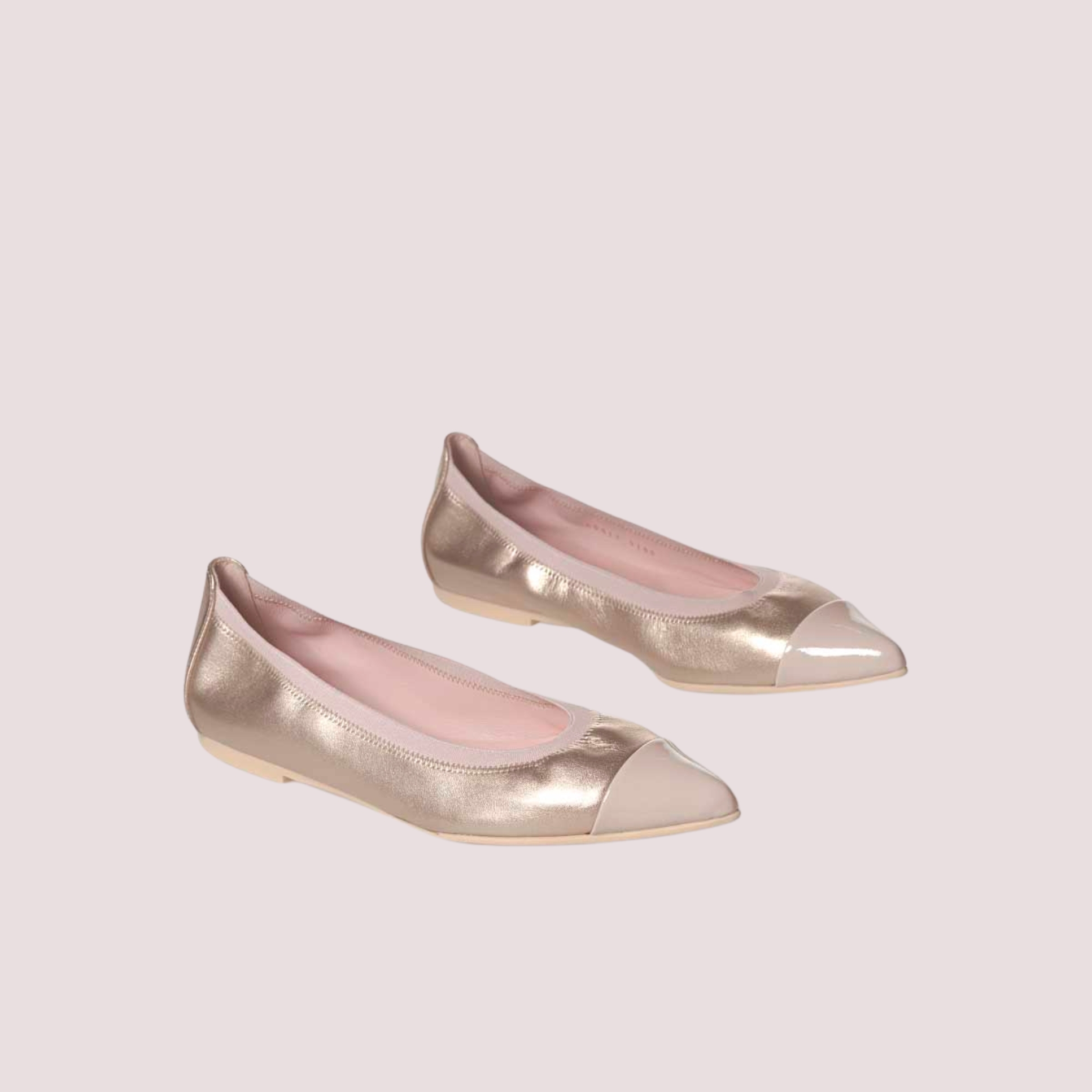 ELLA cap-toe elastic trim ROSE-NUDE