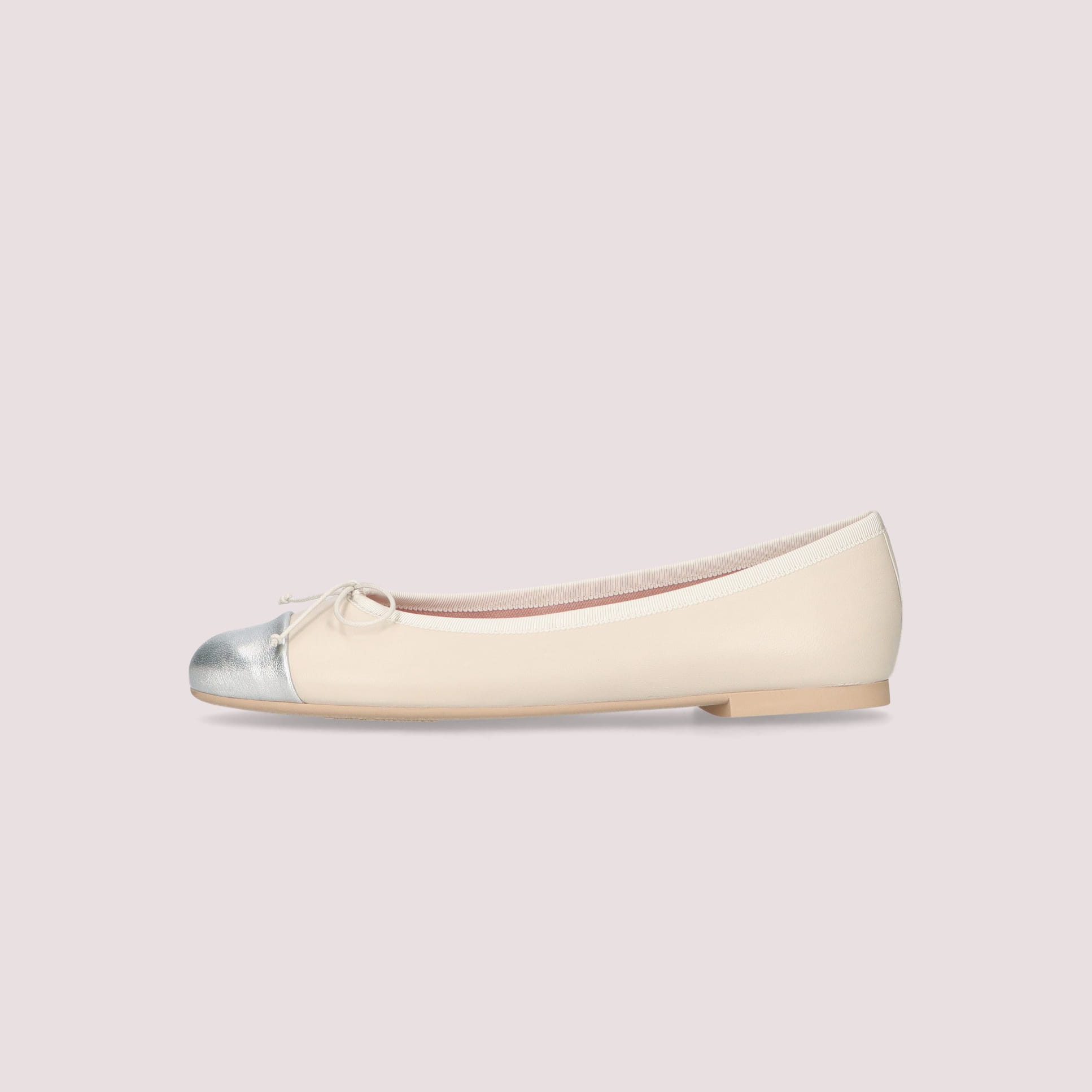 NICOLE cap-toe PLATA-PERLA