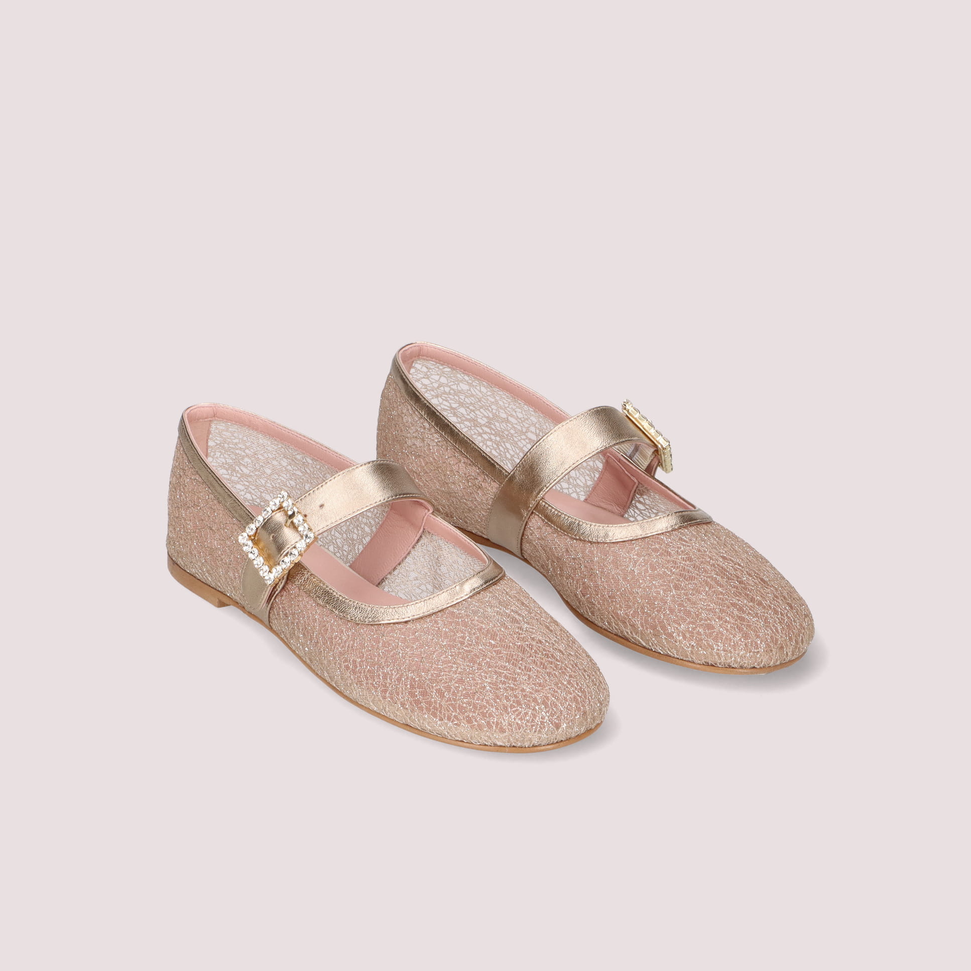 GEORGIA maryjane crystal buckle ORO-NUDE