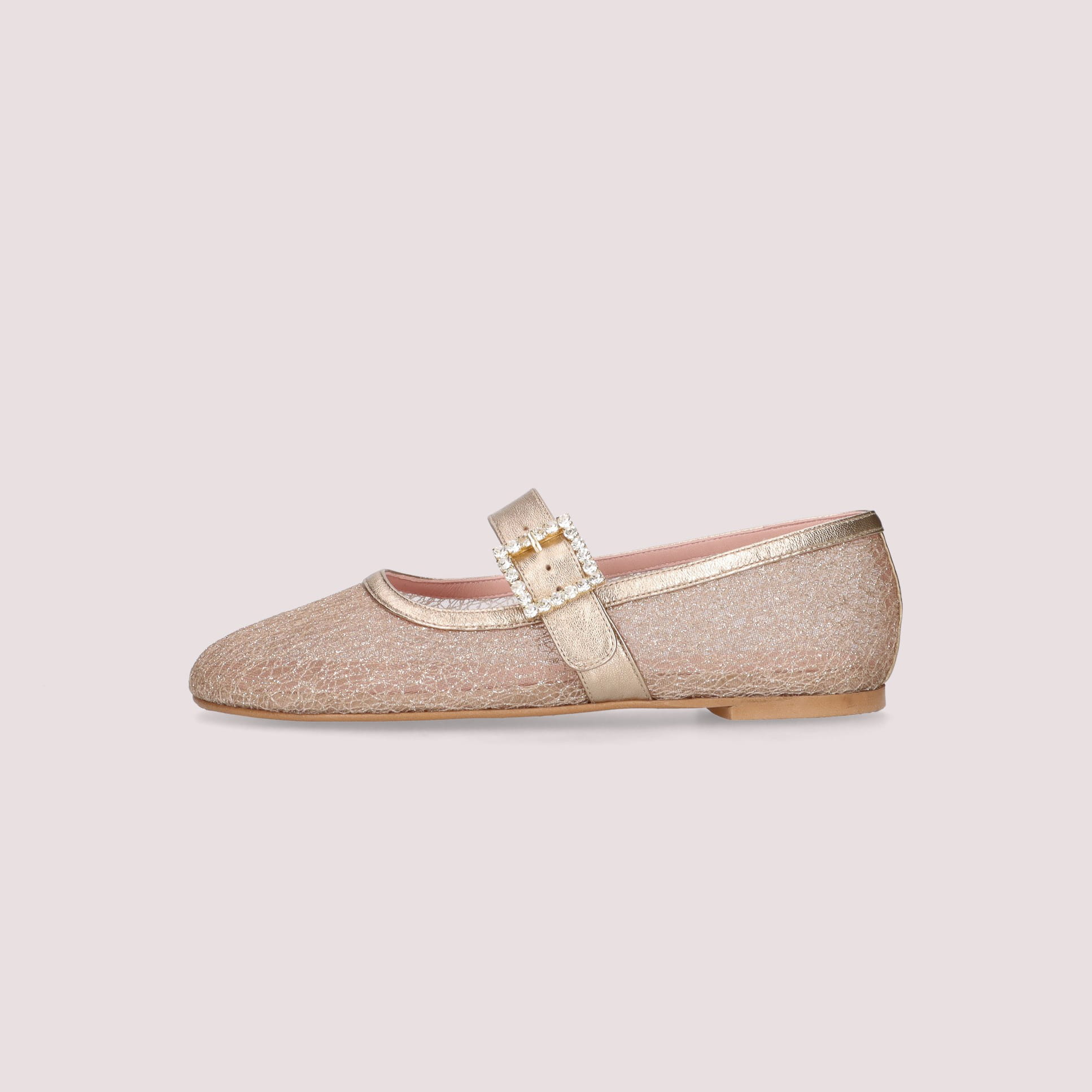 GEORGIA maryjane crystal buckle ORO-NUDE