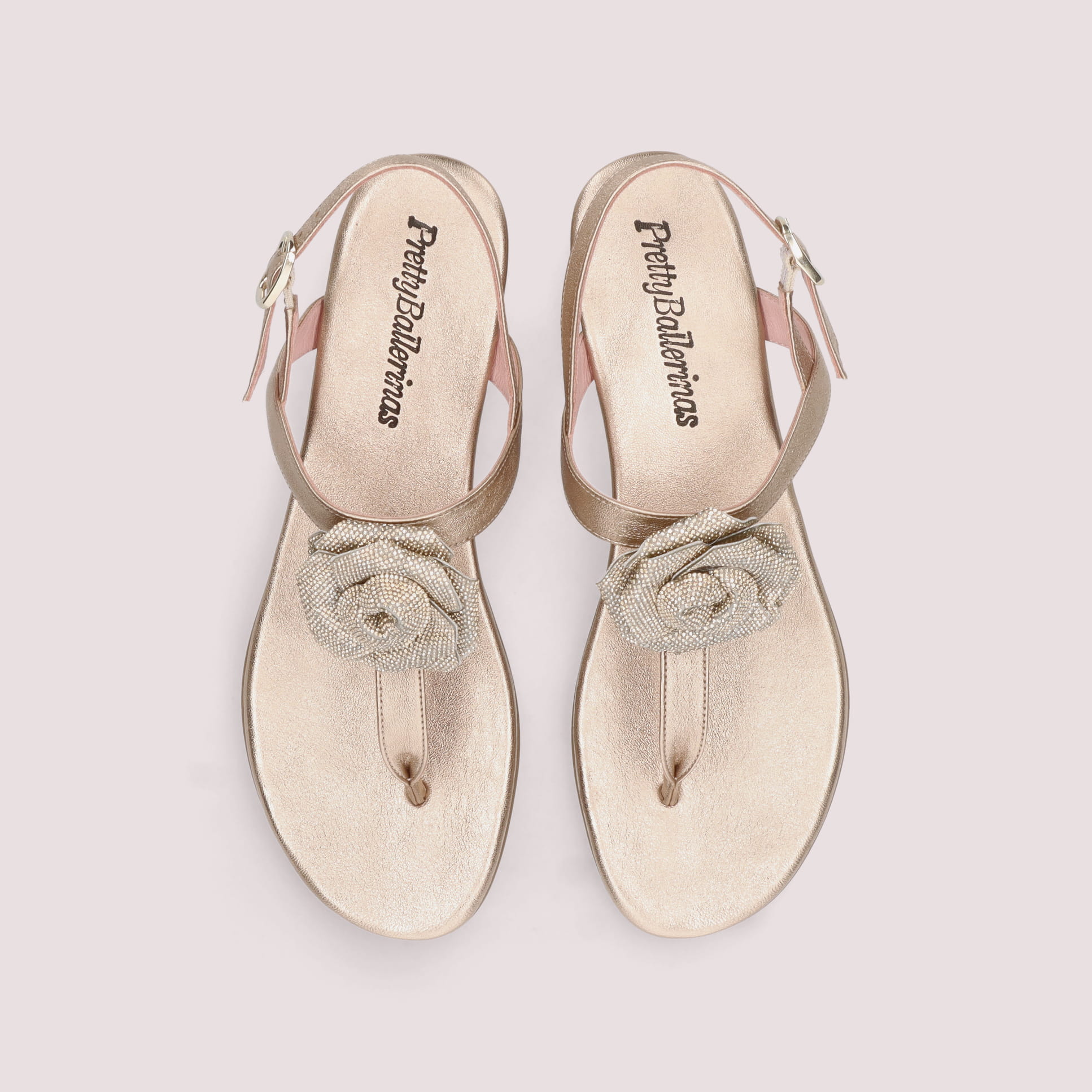 JUDY crystal flower NUDE-NUDE