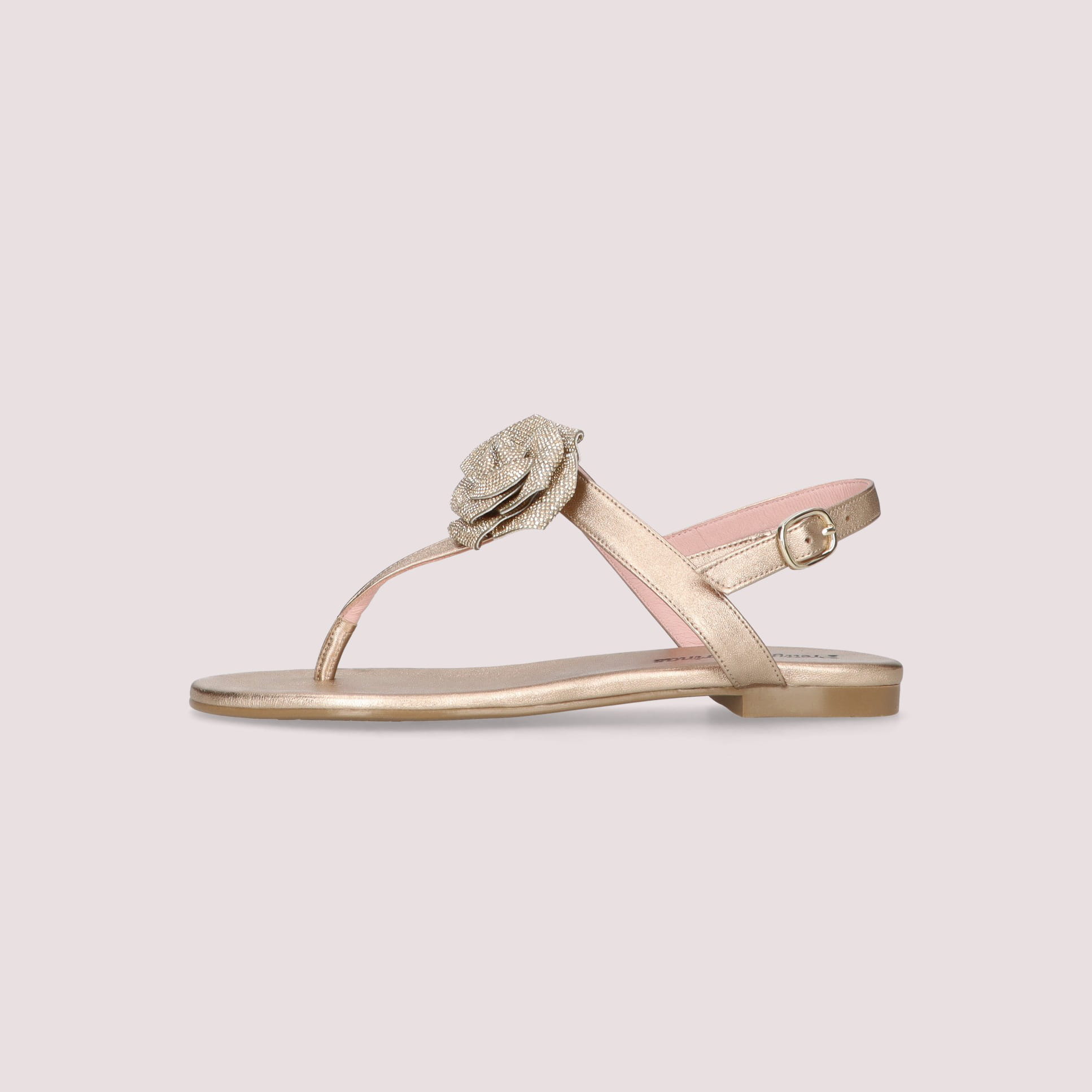 JUDY crystal flower NUDE-NUDE