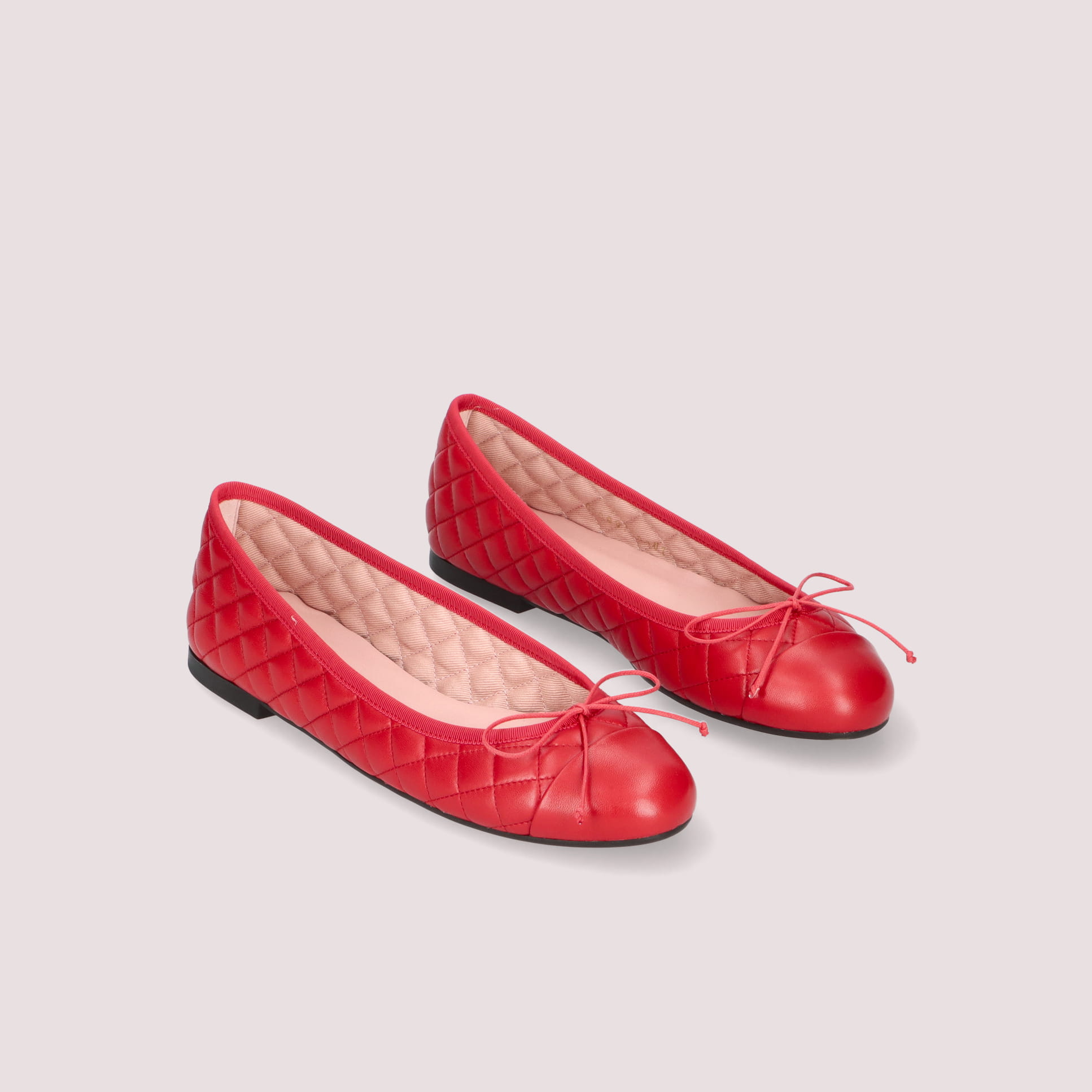 NICOLE cap-toe quilted RED-RED