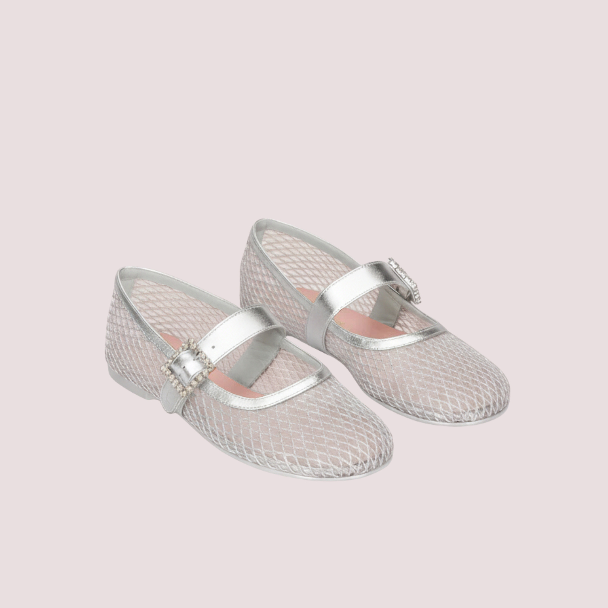 HERMIONE maryjane crystal buckle PLATA-PLATA