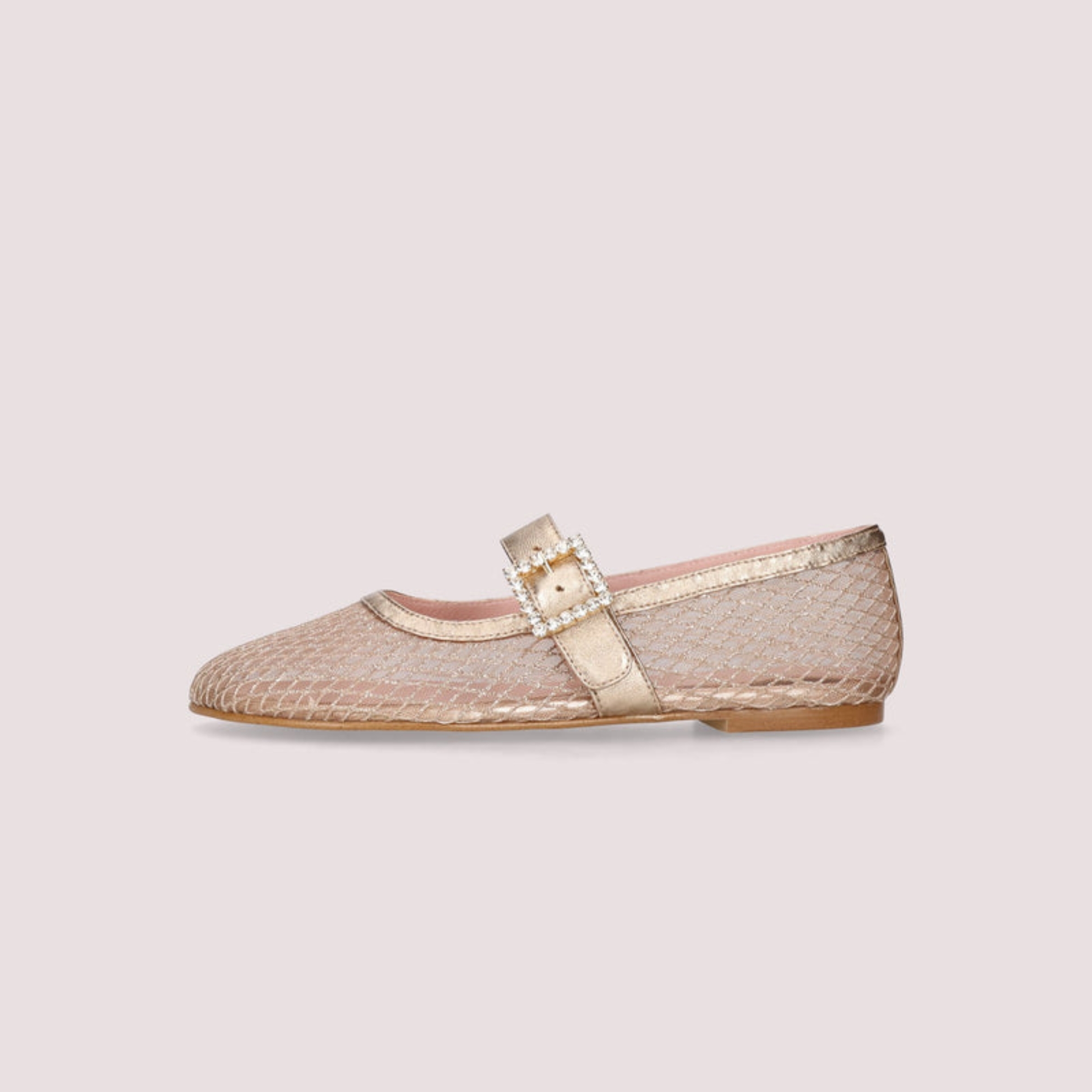 HERMIONE maryjane crystal buckle RAME-NUDE